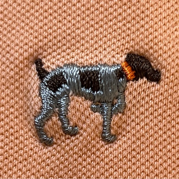 Southern Point Co. Peach Polo With Embroidered Hunting Dog Logo Large - Picture 3 of 11